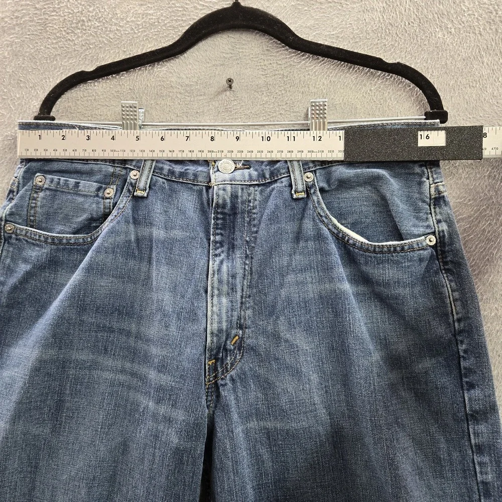 Levi's 550 Men Jeans 34X34 Blue Denim Relaxed Fit Button 32